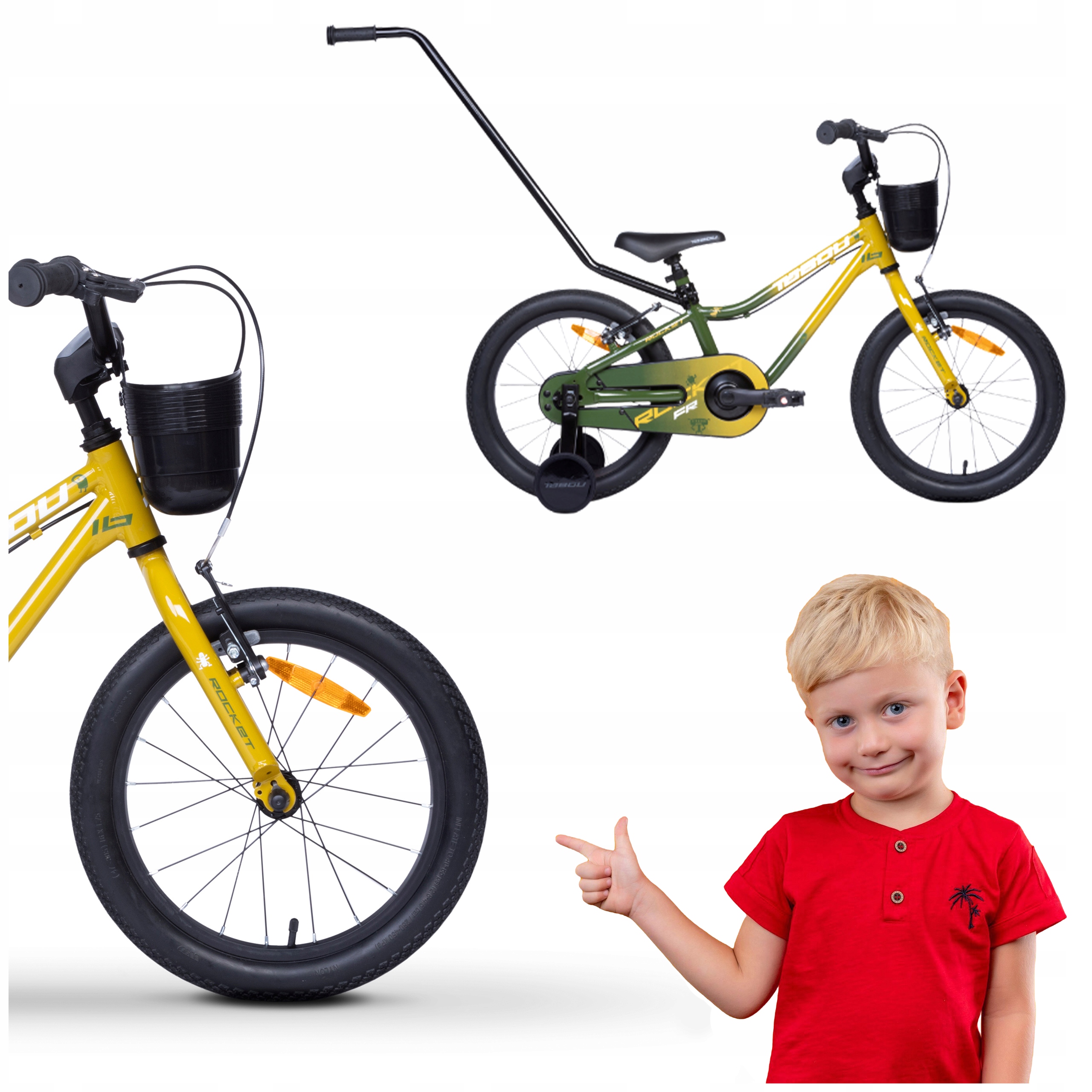 Rowerek Dziecięcy 14 Cali Rower Aluminiowy Bardzo Lekki Kółka 7 kg