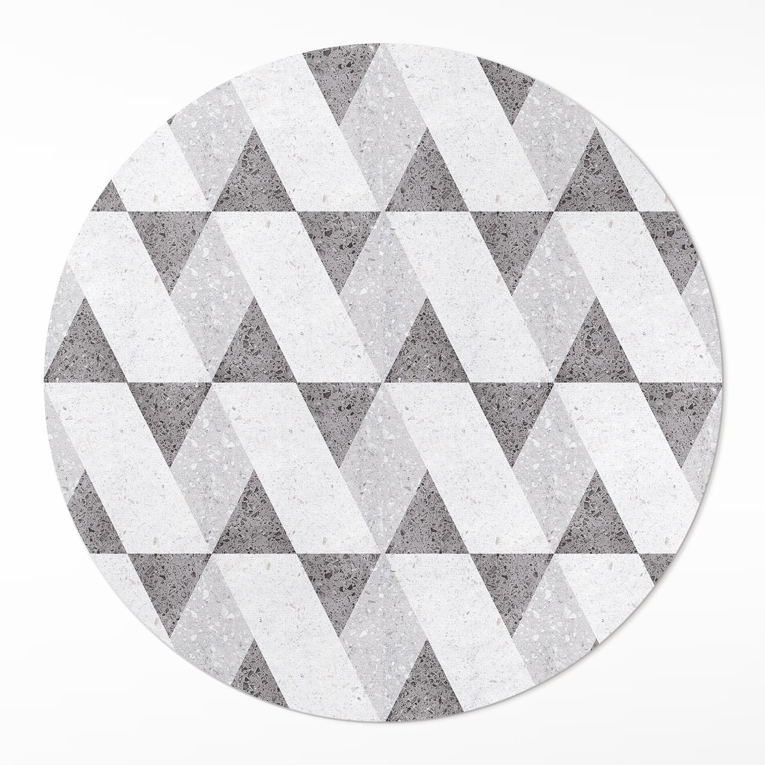 Dekoratívny okrúhly vinylový koberec Geometrické kamenné dlaždice ⌀ 120 cm