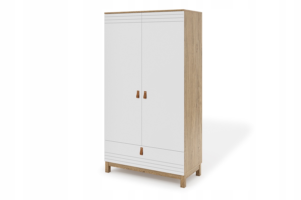 SZAFA DWUDRZWIOWA BIAŁA NOWOŚĆ