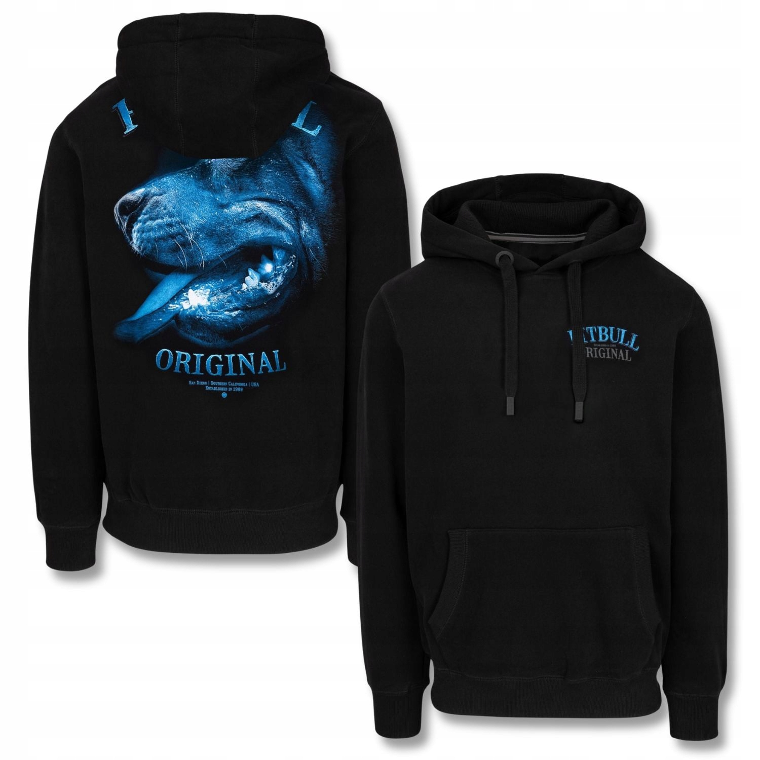 Pánská Mikina s kapucí Pitbull Midnight Silnější pohodlná mikina s potiskem