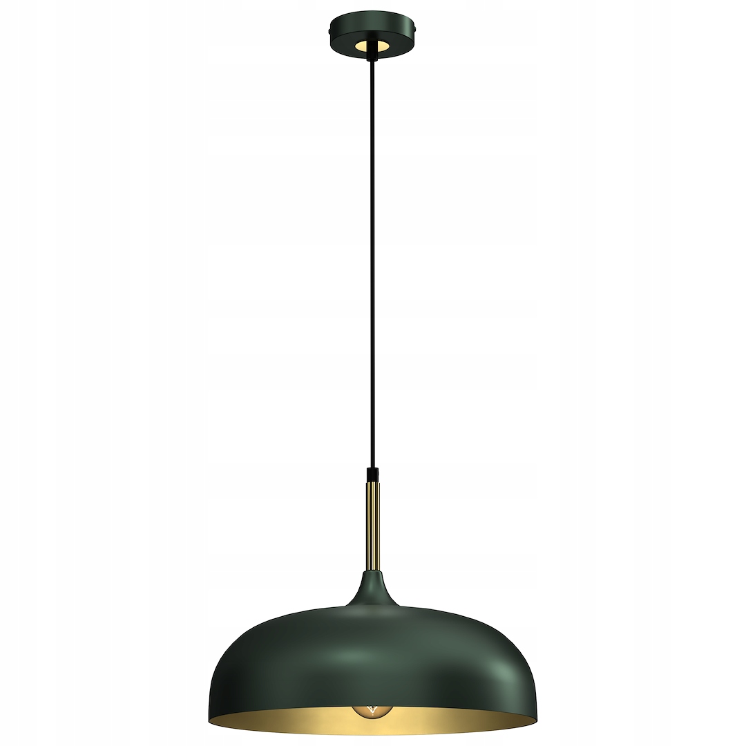 Závěsná lampa Lincoln Green/gold 1xE27 35 cm