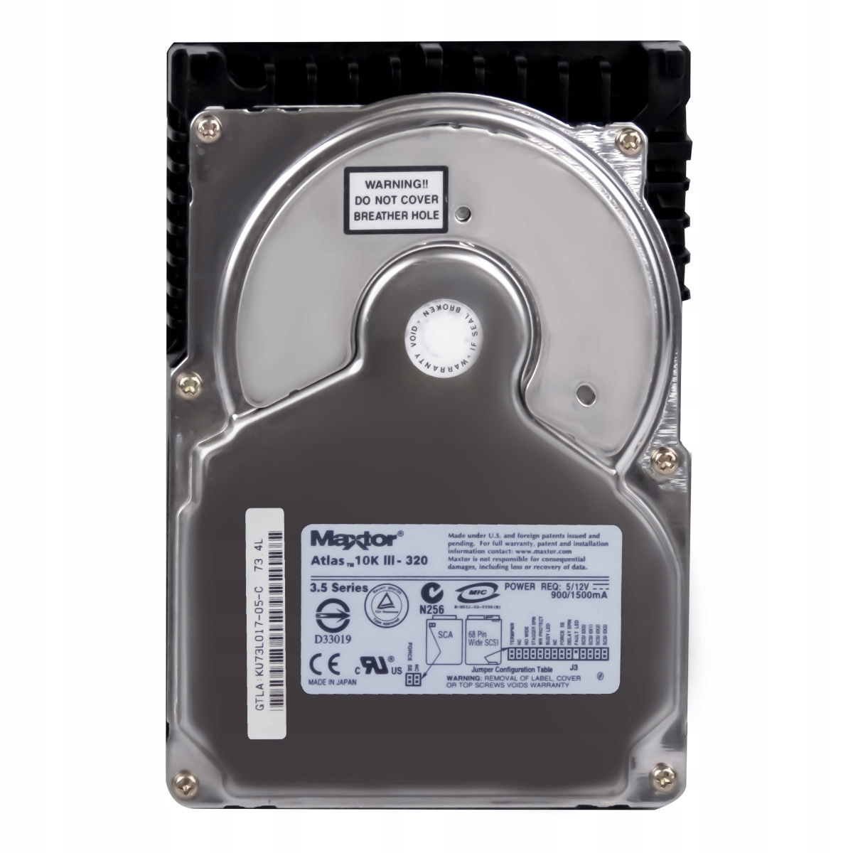 Maxtor Atlas 10K III 73GB 10K 8MB Scsi 3,5' KU73L0