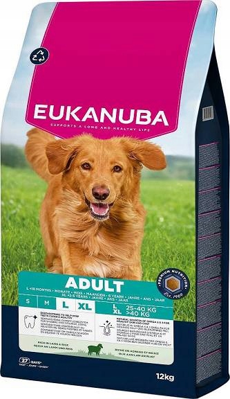 Eukanuba Adult Large&giant Lamb&rice Karma Z Jagnięciną Dla Psa 12kg