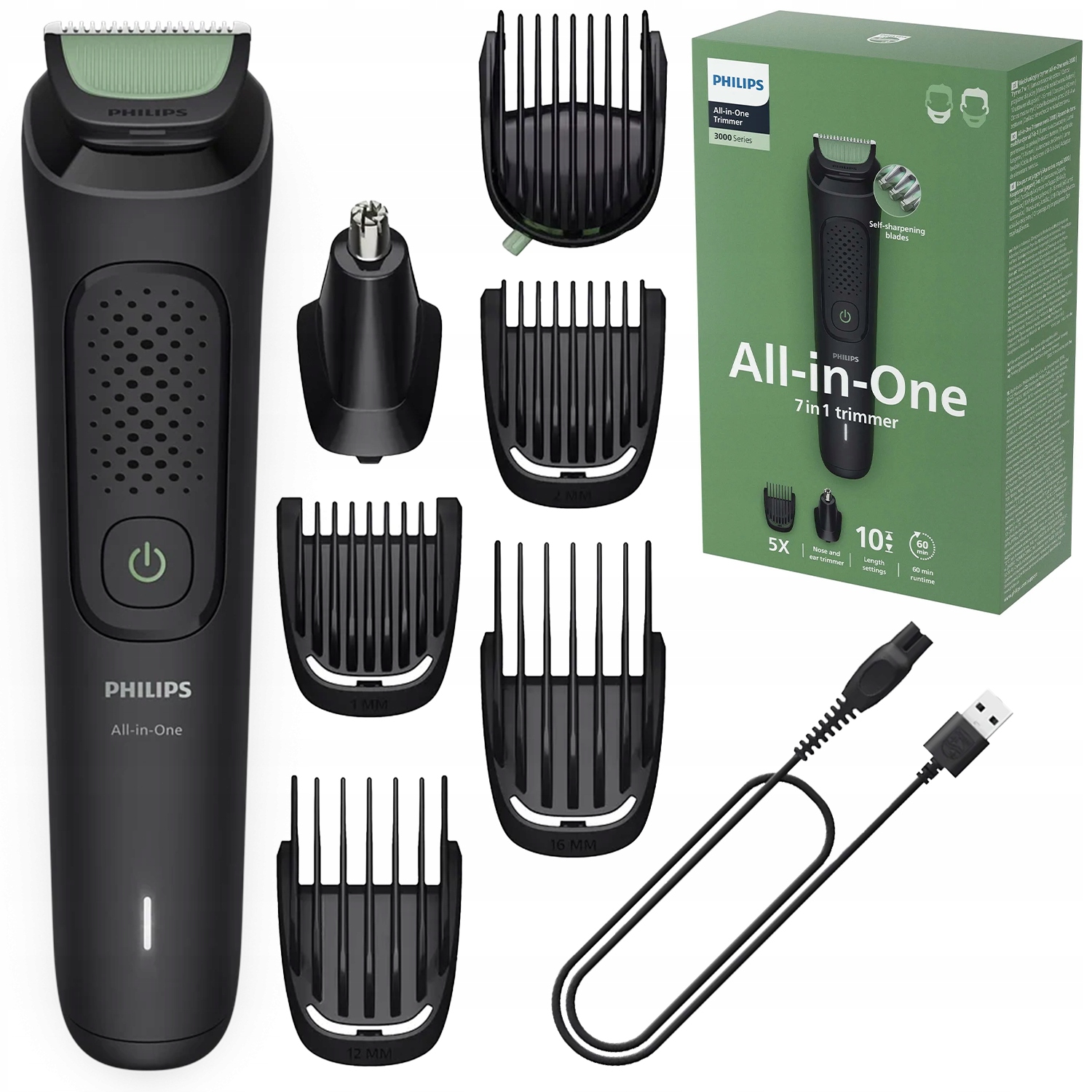 Zastřihovač Vousů Zastřihovač Vlasů 7v1 Philips Série 3000