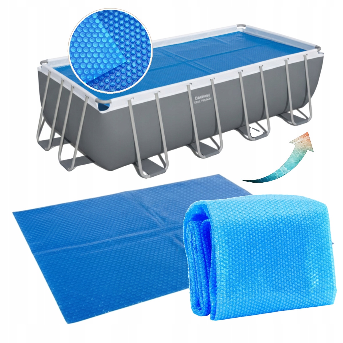 Solárna bazénová fólia Bestway Power Steel 549 x 274 cm