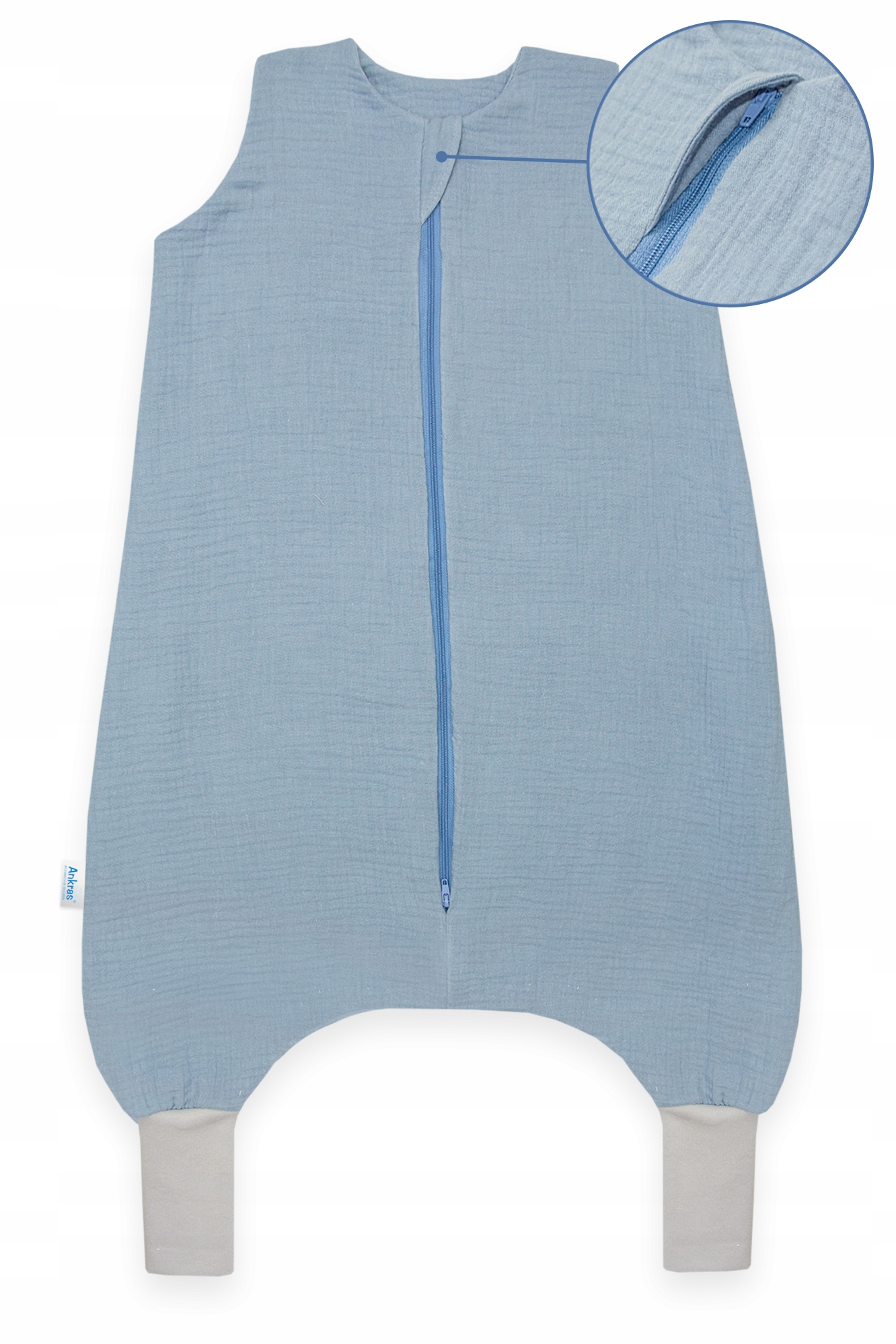 LETNI ŚPIWOREK MUŚLINOWY Z NOGAWKAMI 86-104 M