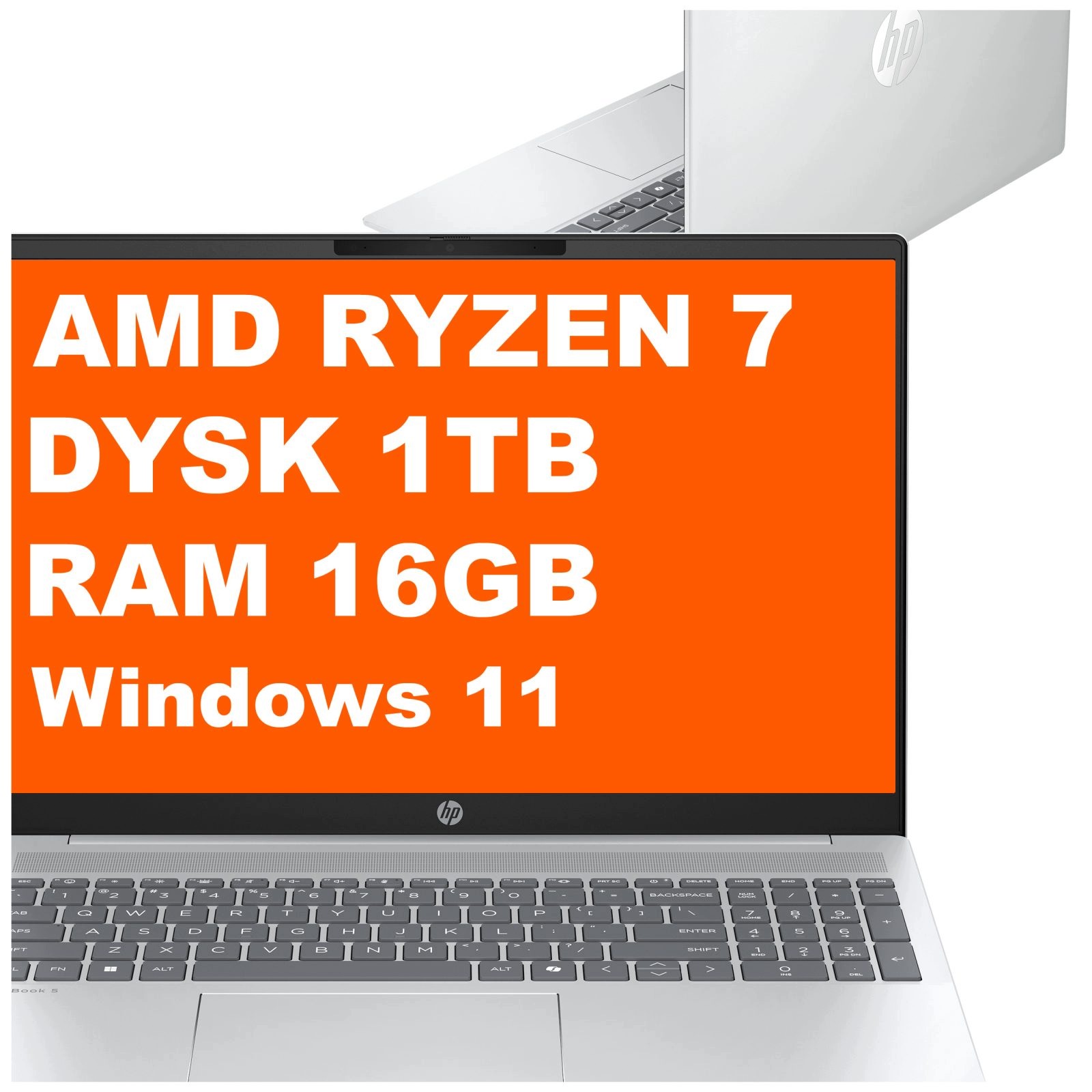 Laptop Hp OmniBook 5 16-bc Ryzen 7 16GB 1TB Amd Radeon 16" 2k Win11 Srebrny