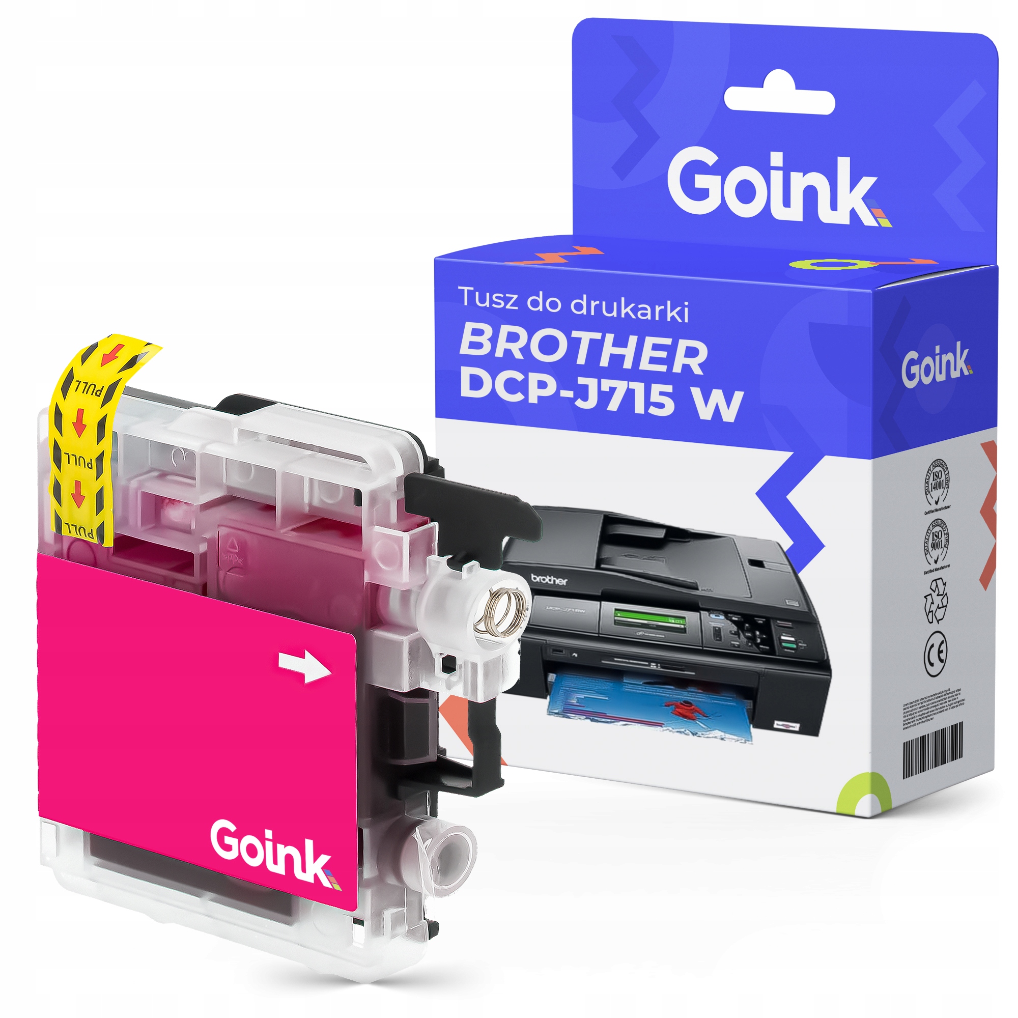 

Tusz do Brother DCP-J715 W Magenta LC1100M