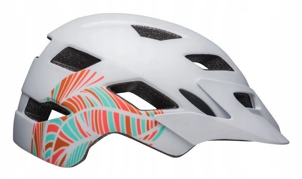 Kask Bell Sidetrack rowerowy z daszkiem dziecięcy biały 47-54