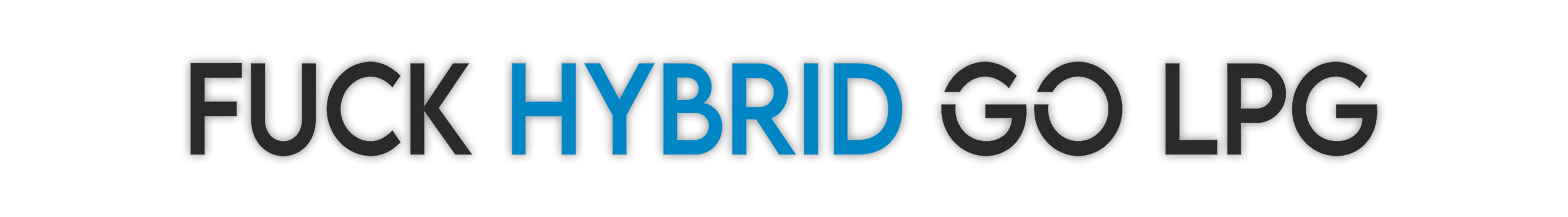 

Naklejka na auto Fuck Hybrid Go Lpg [42 cm]