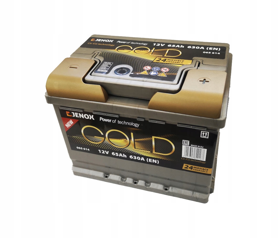 Акумулятор Jenox Gold New 12V 65AH 630a P + 065614