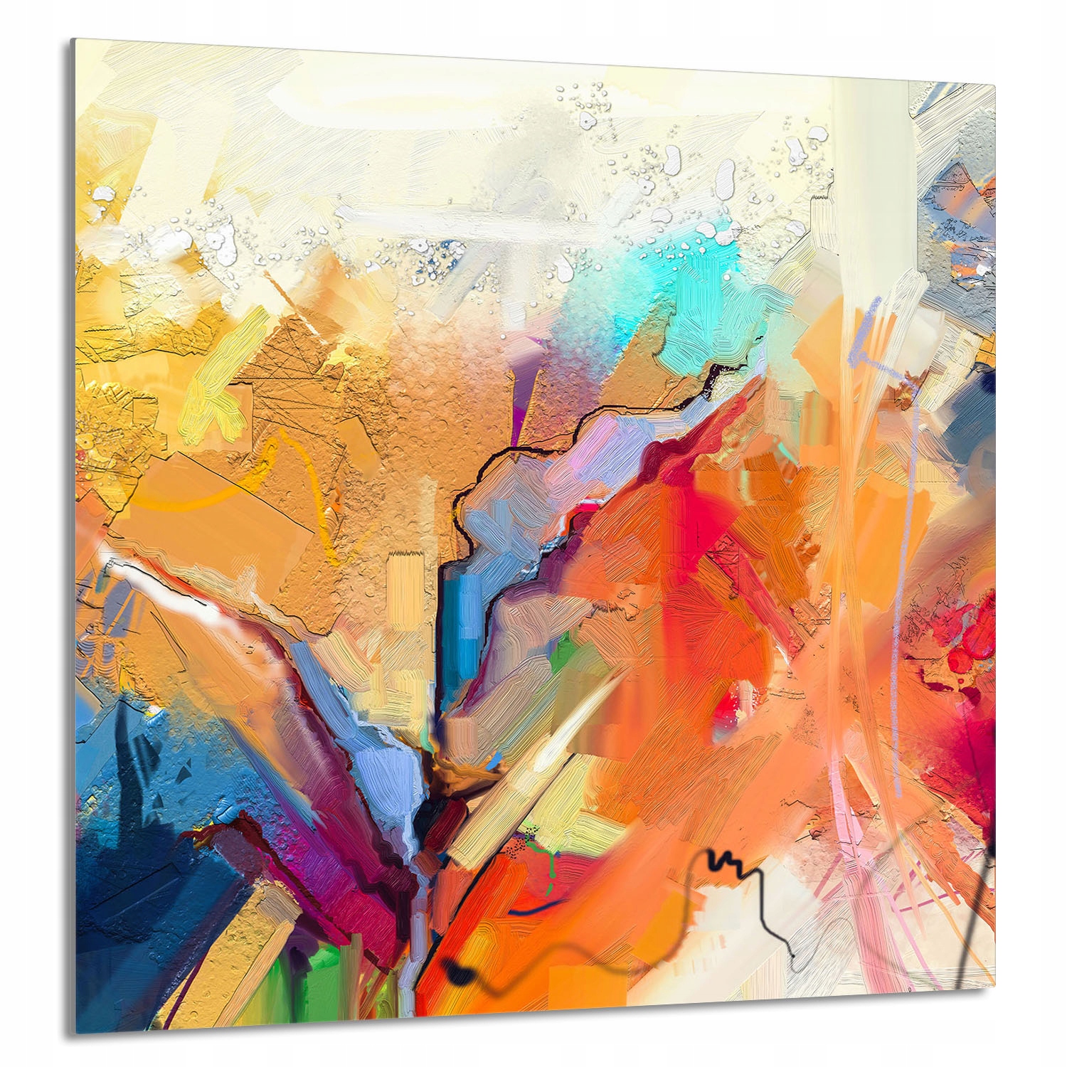 Skleněný Panel Do Kuchyně 60x65 Barevné Tvrzené Sklo