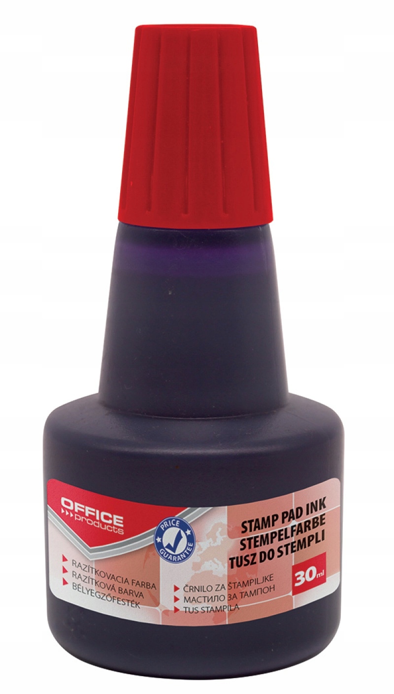 

Tusz do pieczątek 30ml czerwony do stempli