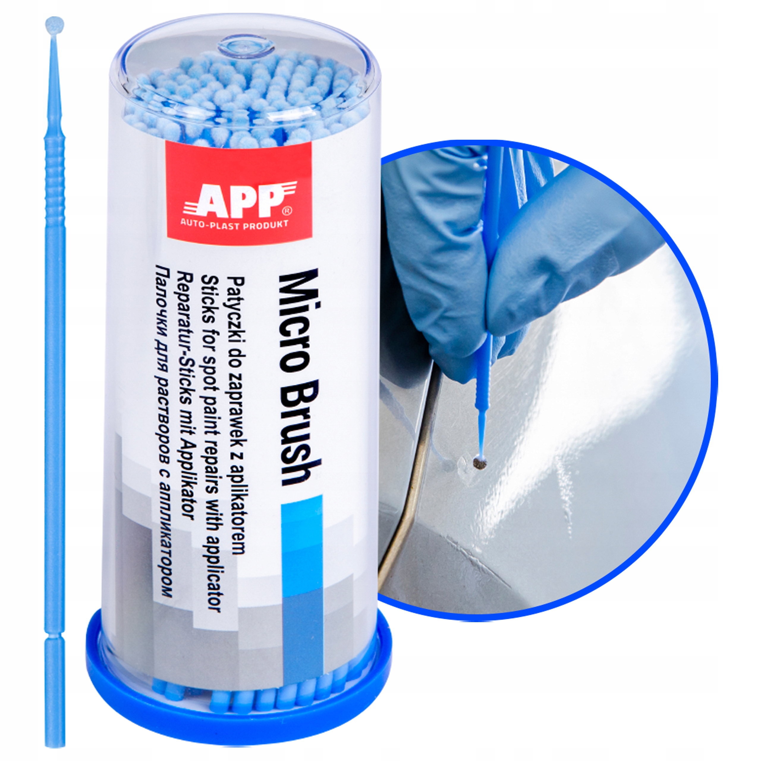 Patyczek do zaprawek aplikator Niebieski 2mm App 1 sztuka