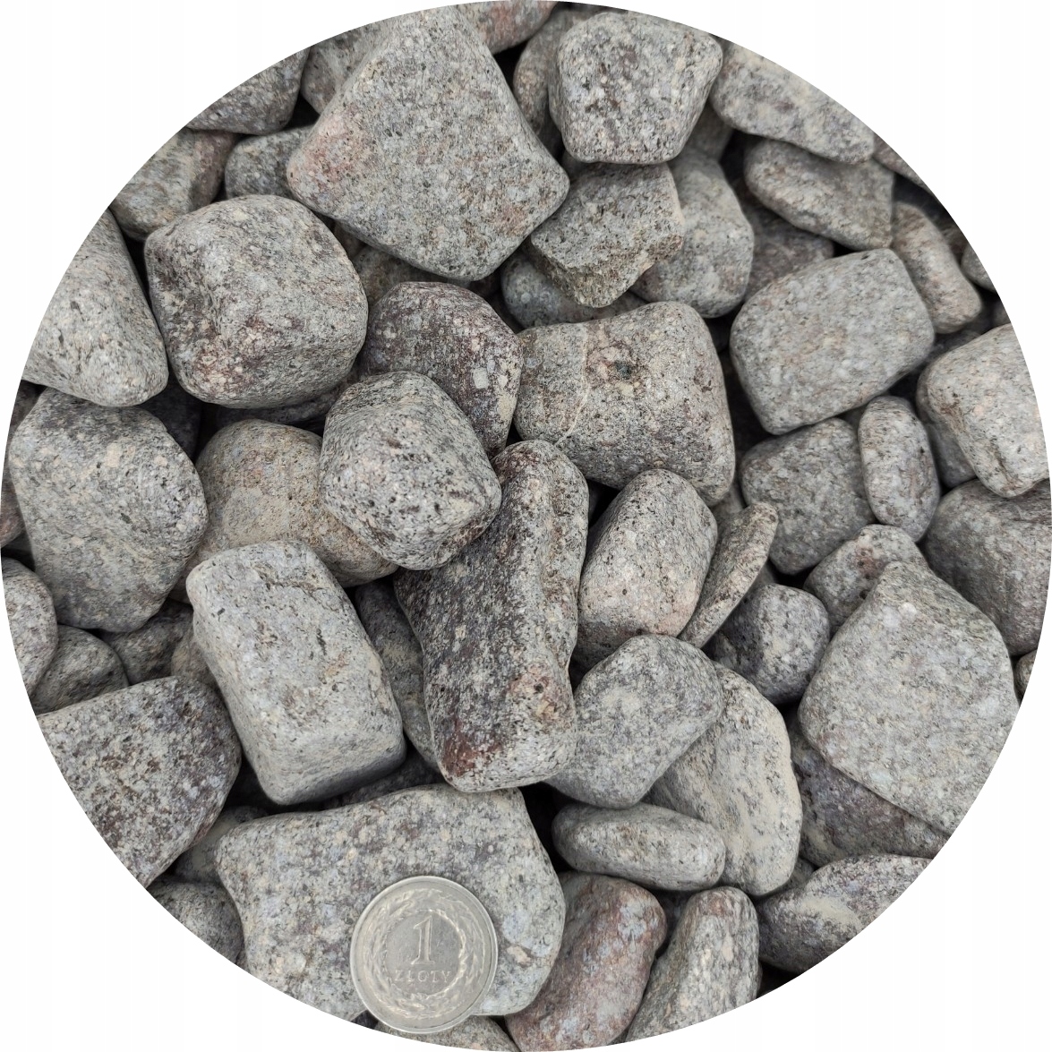 Hnědý oblázek zahrady akvárium láva oblázky hnědé matné 2-4 cm 24 kg