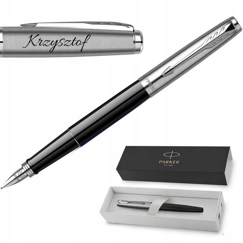 

Pióro Parker Jotter Czarne Etui Grawer