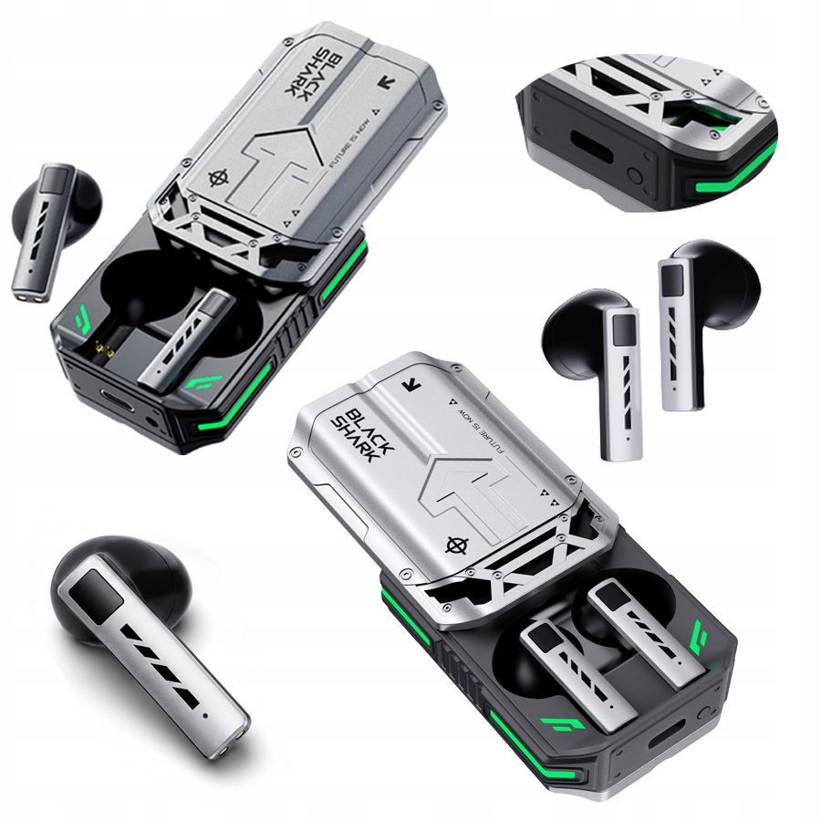 Nowy Słuchawki Bezprzewodowe Bluetooth Anc Dokanałowe Douszne Rozmowy Bass