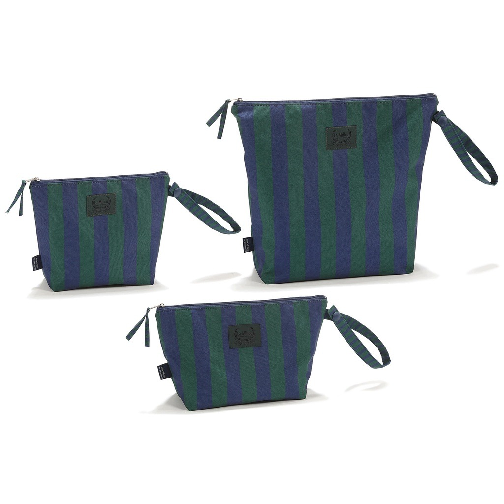 La Millou Sada kosmetických taštiček Stripes Green