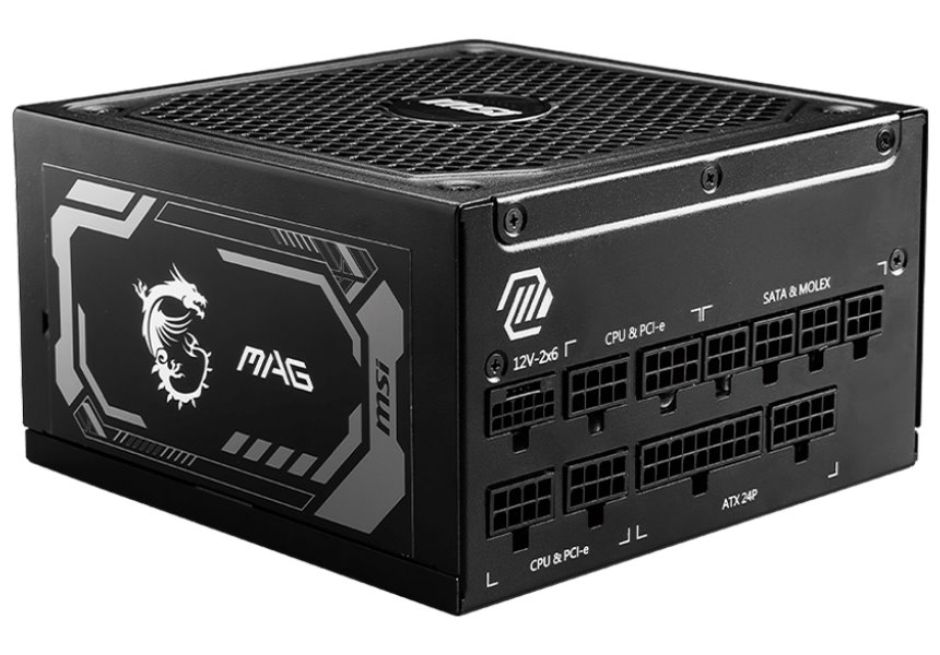 Msi zdroj Mag A1250GL PCIE5/ 1250W/ ATX3.1/ akt. Pfc/ 7 let celk. záruka/ 1