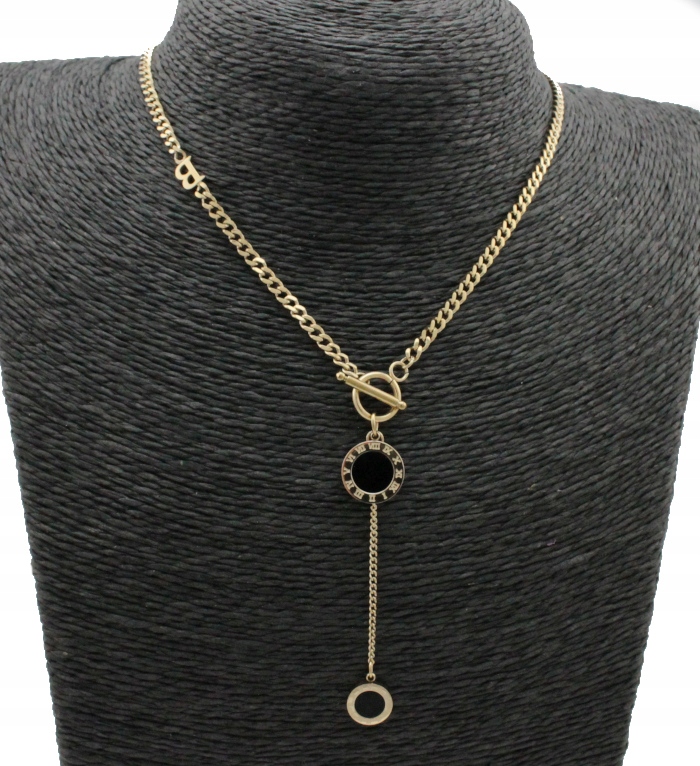 

Naszyjnik Złoty Krawatka Zegar Stal Chirurgiczna