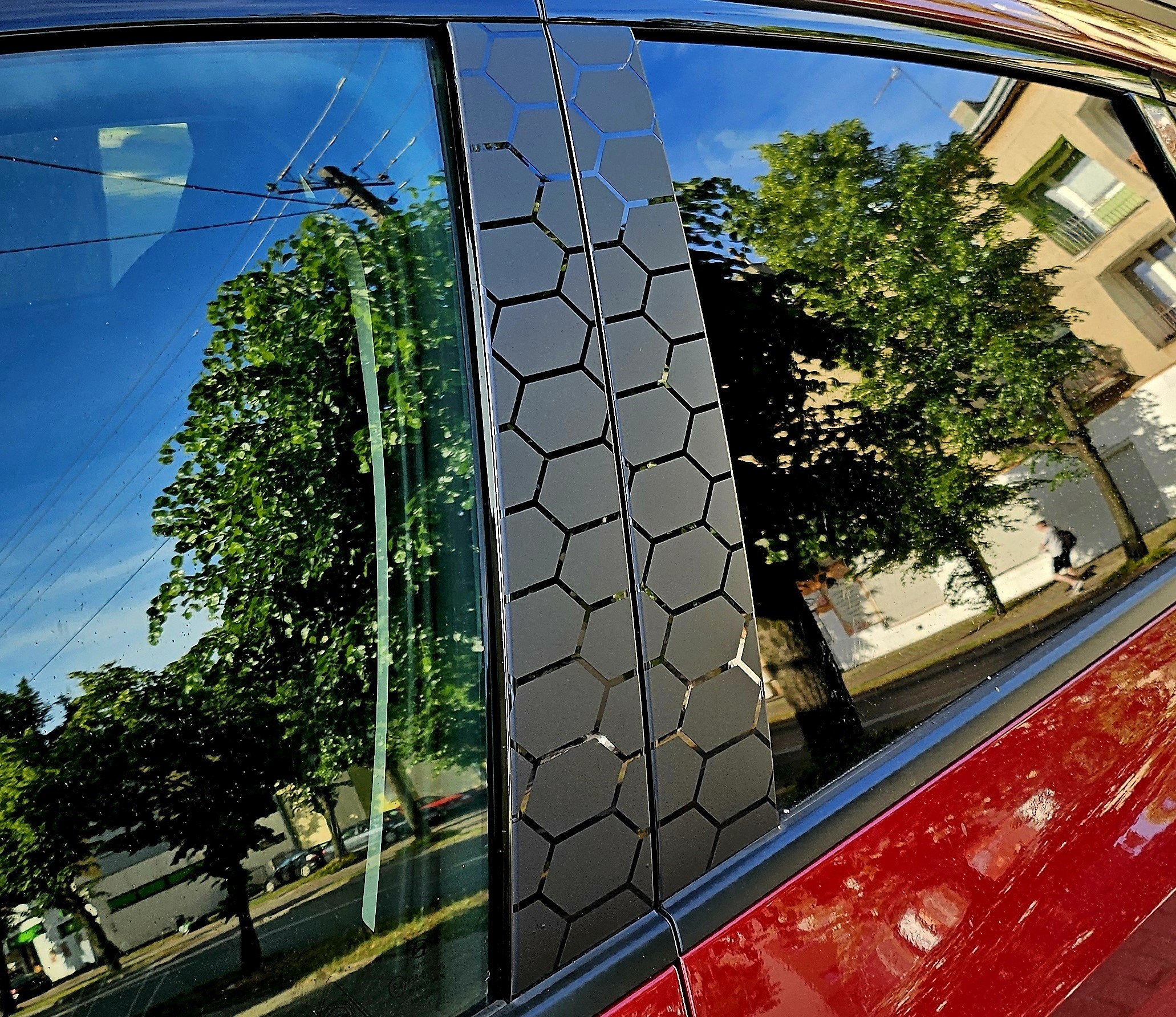 Naklejka na słupki auta 2szt 50x30