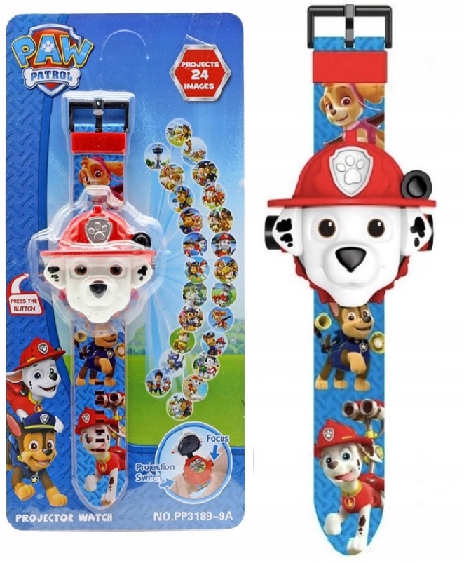 zegarek PSI PATROL z projektorem MARSHALL rzutnik Marka bez marki