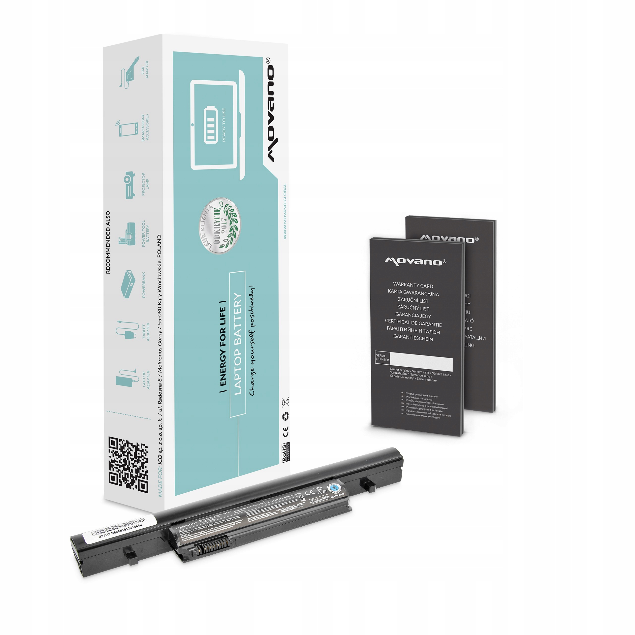 Baterie Movano pro Toshiba R850, R950