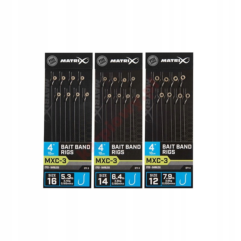 Gotowe Przypony MXC-3 Band Rigs 10CM 0,20MM ROZ.12