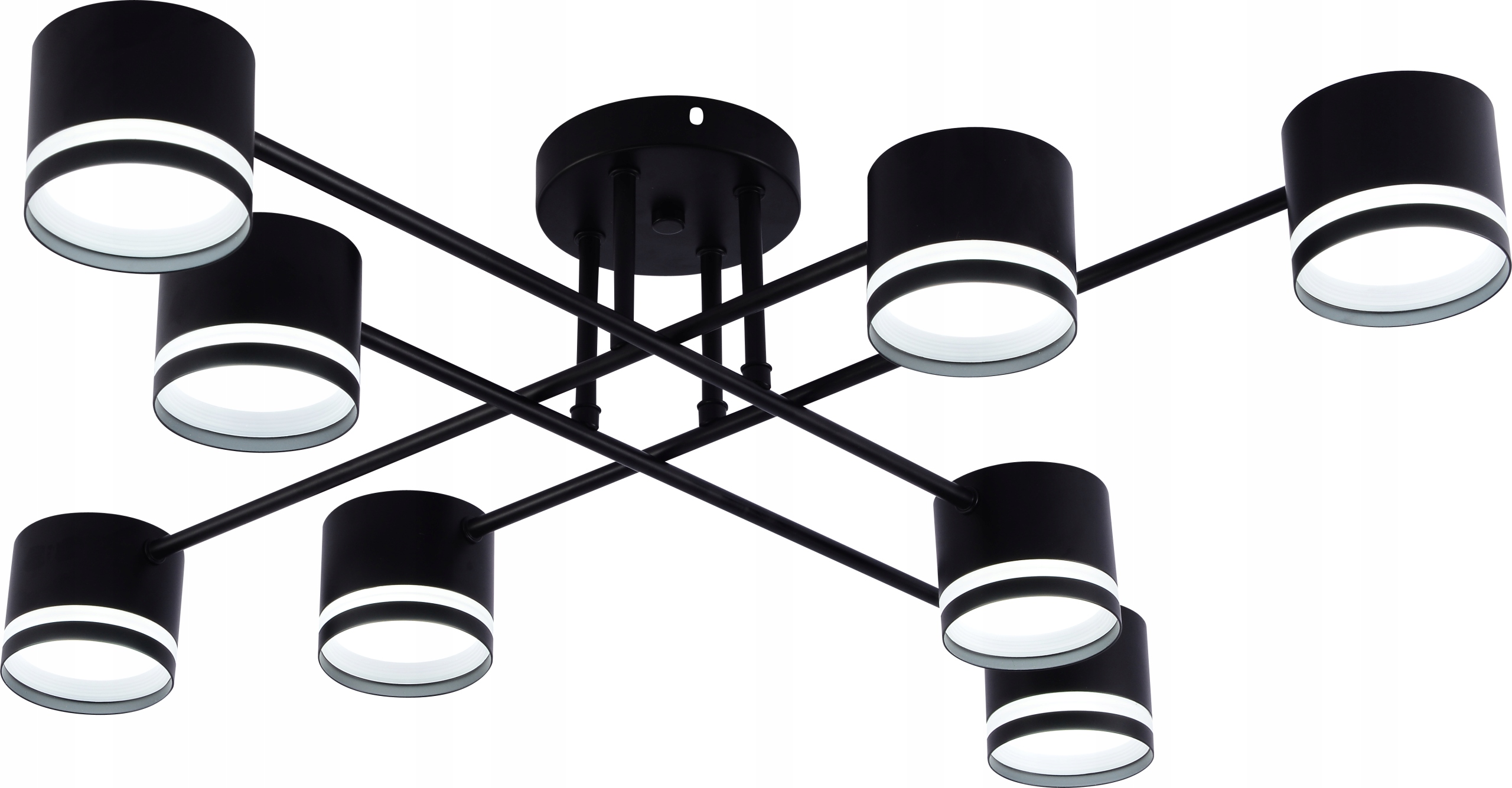 Vargo Černý Lustr 8xGX53 Moderní Minimalistický DL1273