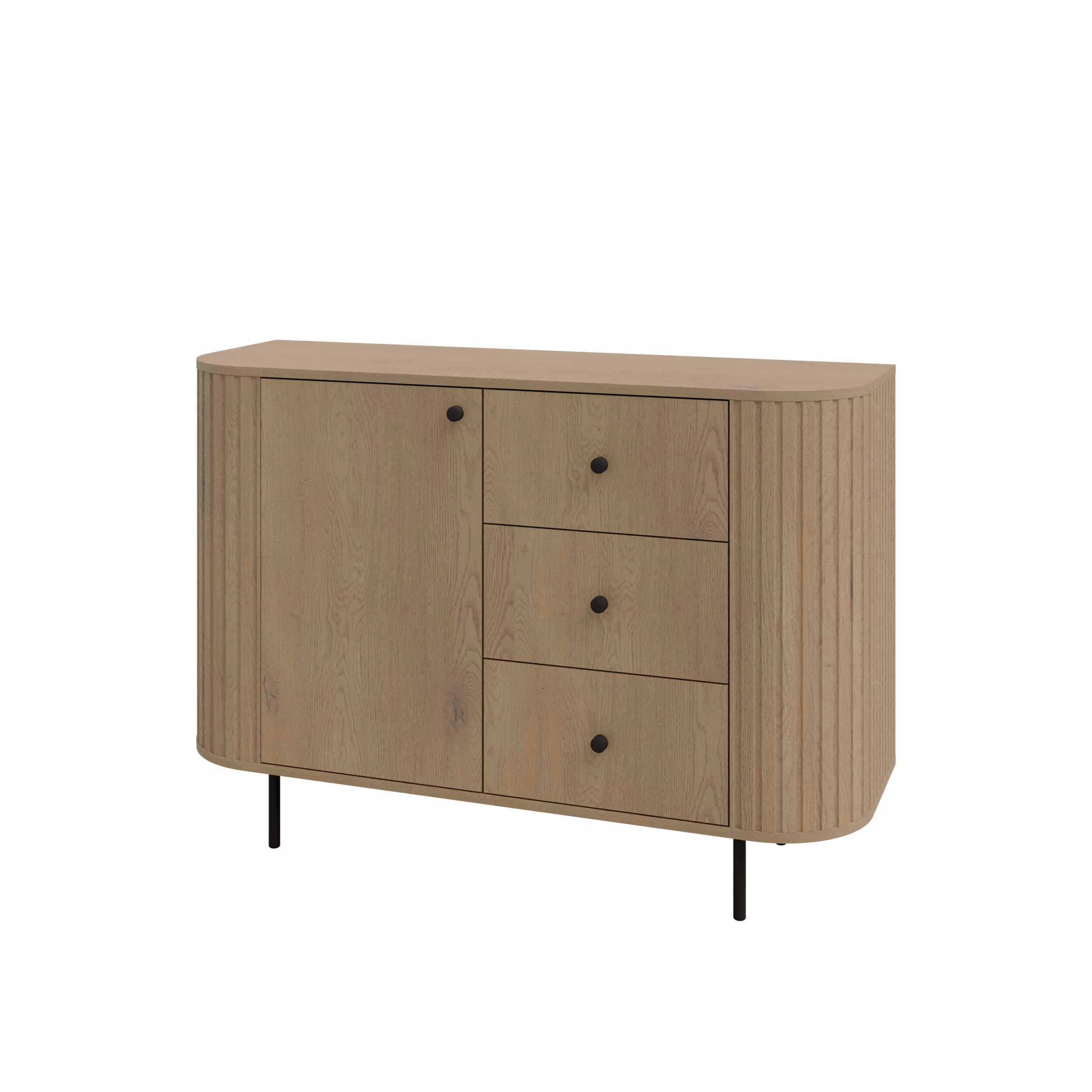 Komoda Bolla 123 cm do obývacího pokoje Ložnice Dub