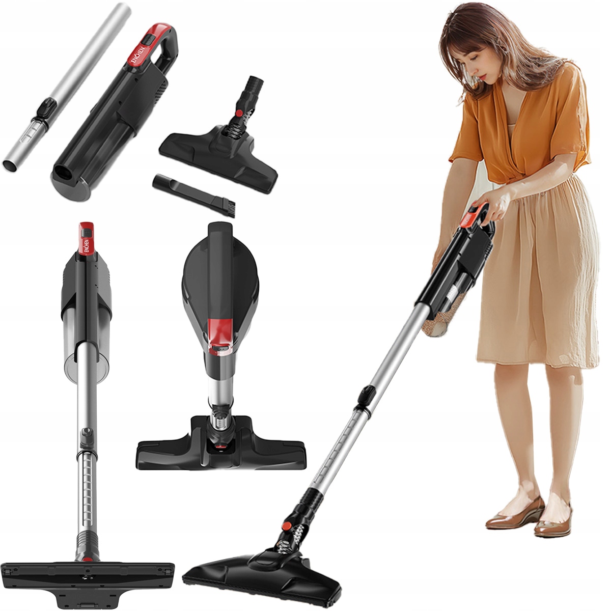 Vysavač Enchen v3 Vertikální, lehký, praktický, 2v1, Hepa filtr