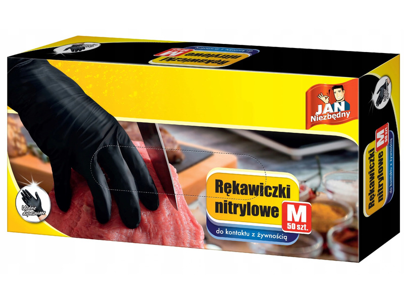 

Rękawiczki nitrylowe Jan Niezbędny (rozmiar M)