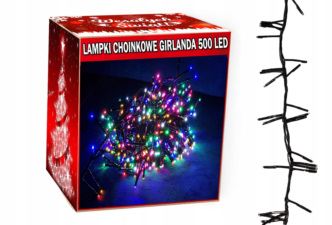LAMPKI CHOINKOWE GIRLANDA - nowy rodzaj 500 led