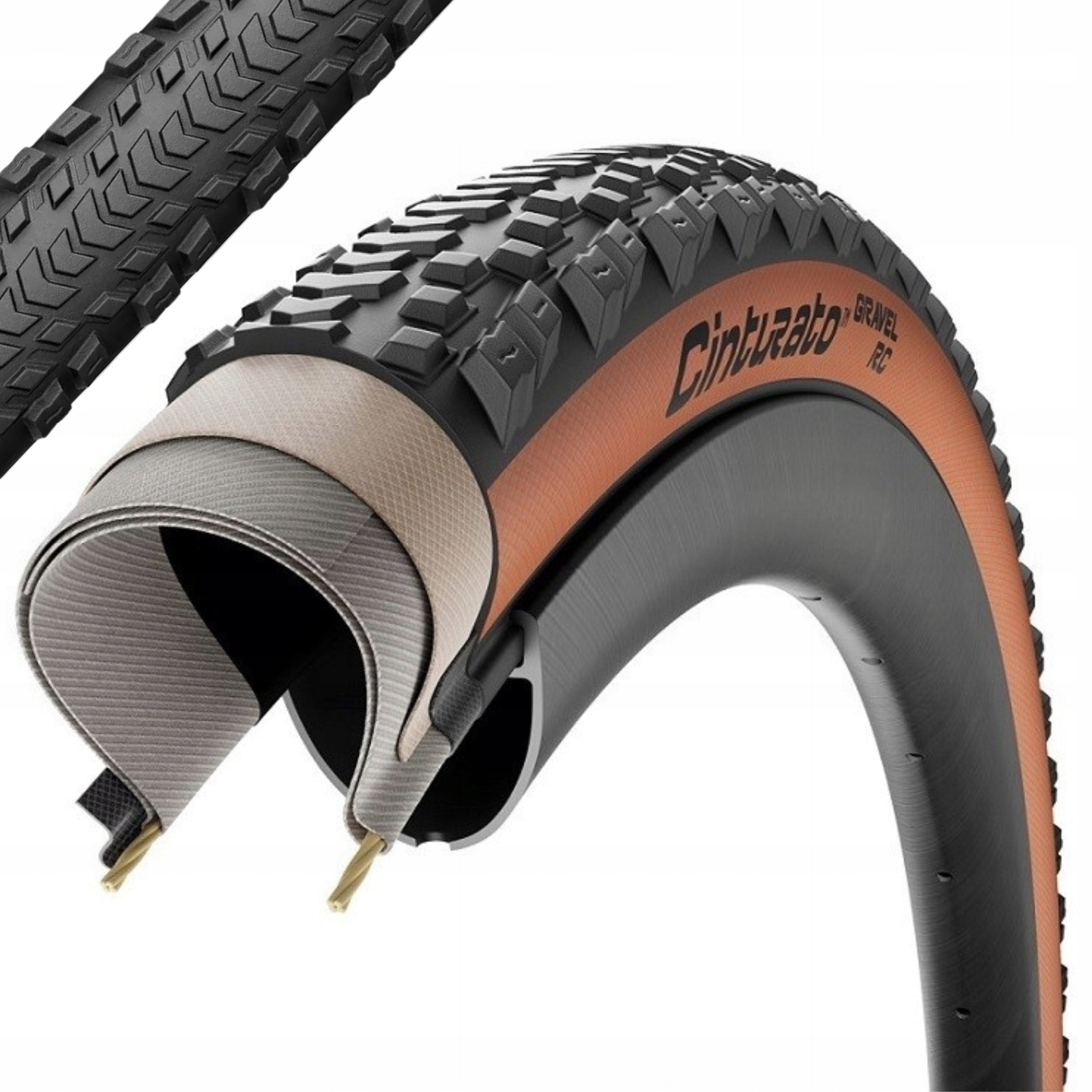 Opona rowerowa Gravelowa Pirelli Gravel Rc Classic Tlr 28" 700X40C 540 g