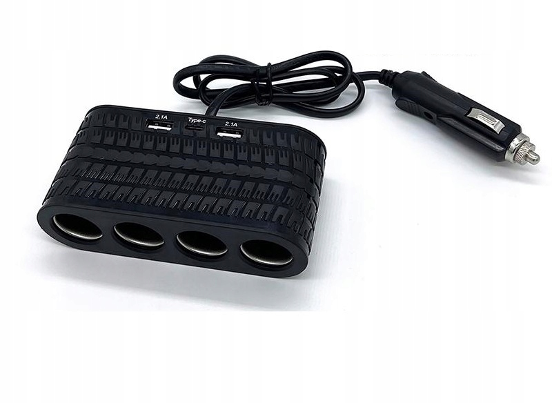 ROZGAŁĘZIACZ ROZDRZIELACZ ZAPALNICZKI 4X 120w USB Stan opakowania oryginalne