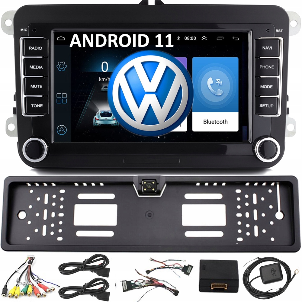 Nawigacja 2DIN Radio 7 Vw Passat Golf Leon Android