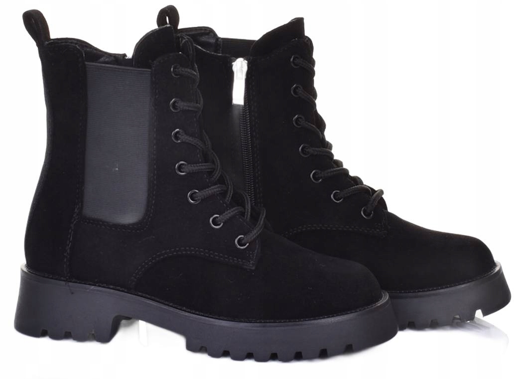 BOTKI SZTYBLETY WYSOKIE WSUWANE WIOSENNE KLASYCZNE