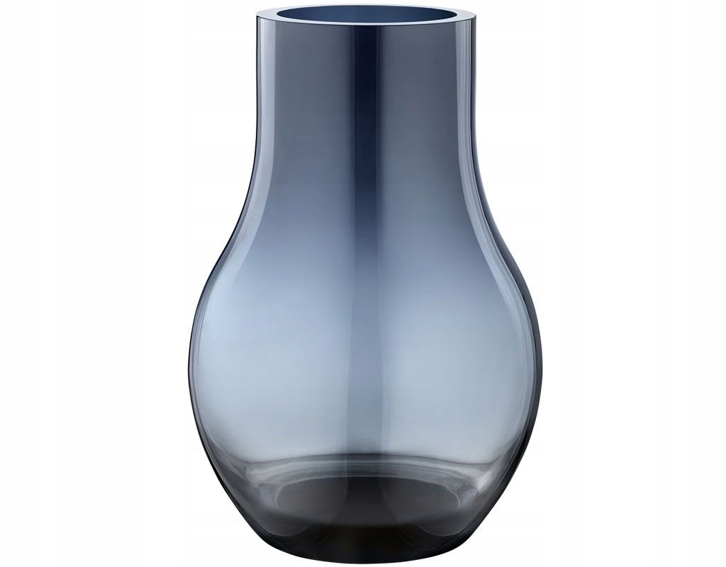 Georg Jensen Cafu Sklenená Váza na kvety 30 cm Modrá