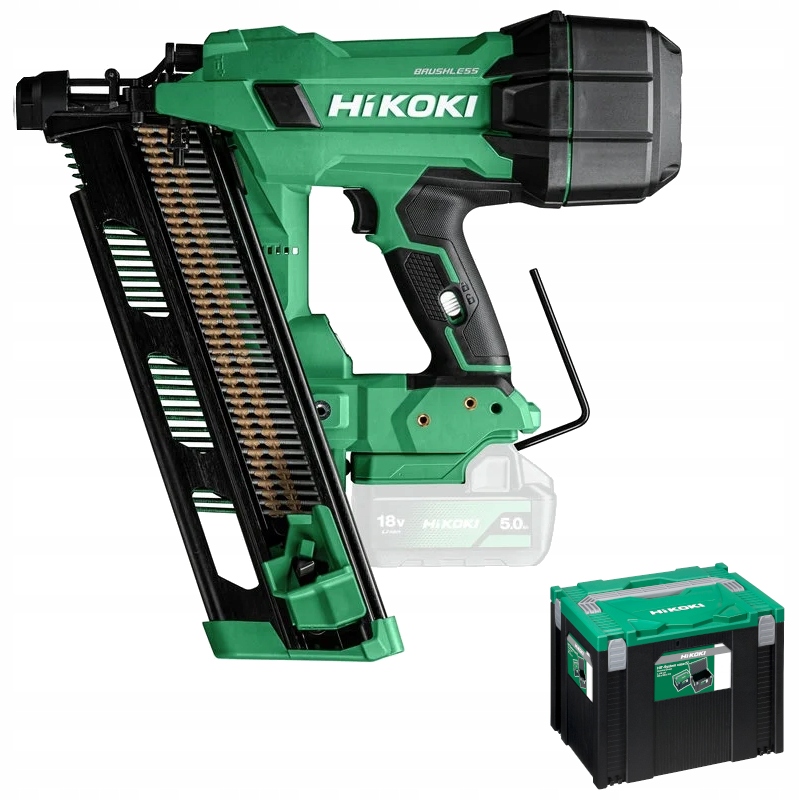 Gwoździarka Akumulatorowa Hikoki NR1890DRA W9Z 18V 50-90mm Bl 21°