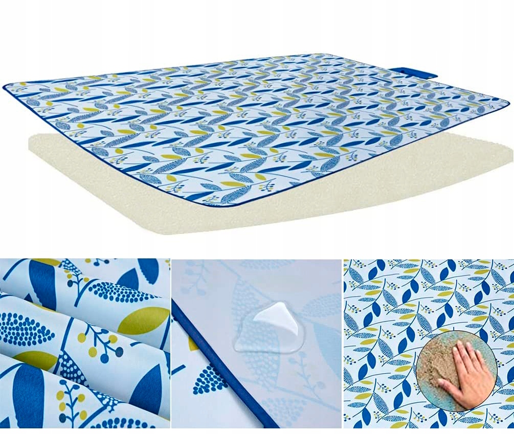MATA PLAŻOWA PIKNIKOWA SKŁADANY KOC PIKNIKOWY PLAŻOWY PIKNIK 145X180 Model Antiles