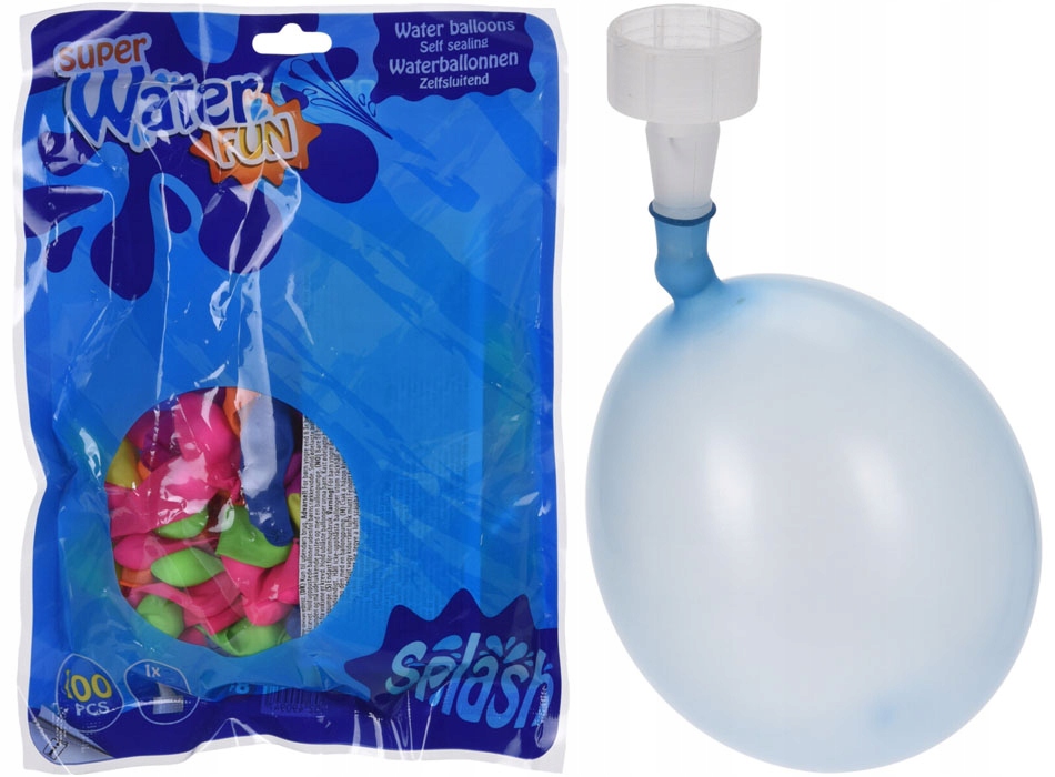 

x100 Balony Samozaciskowe Bomby Wodne +końcówka