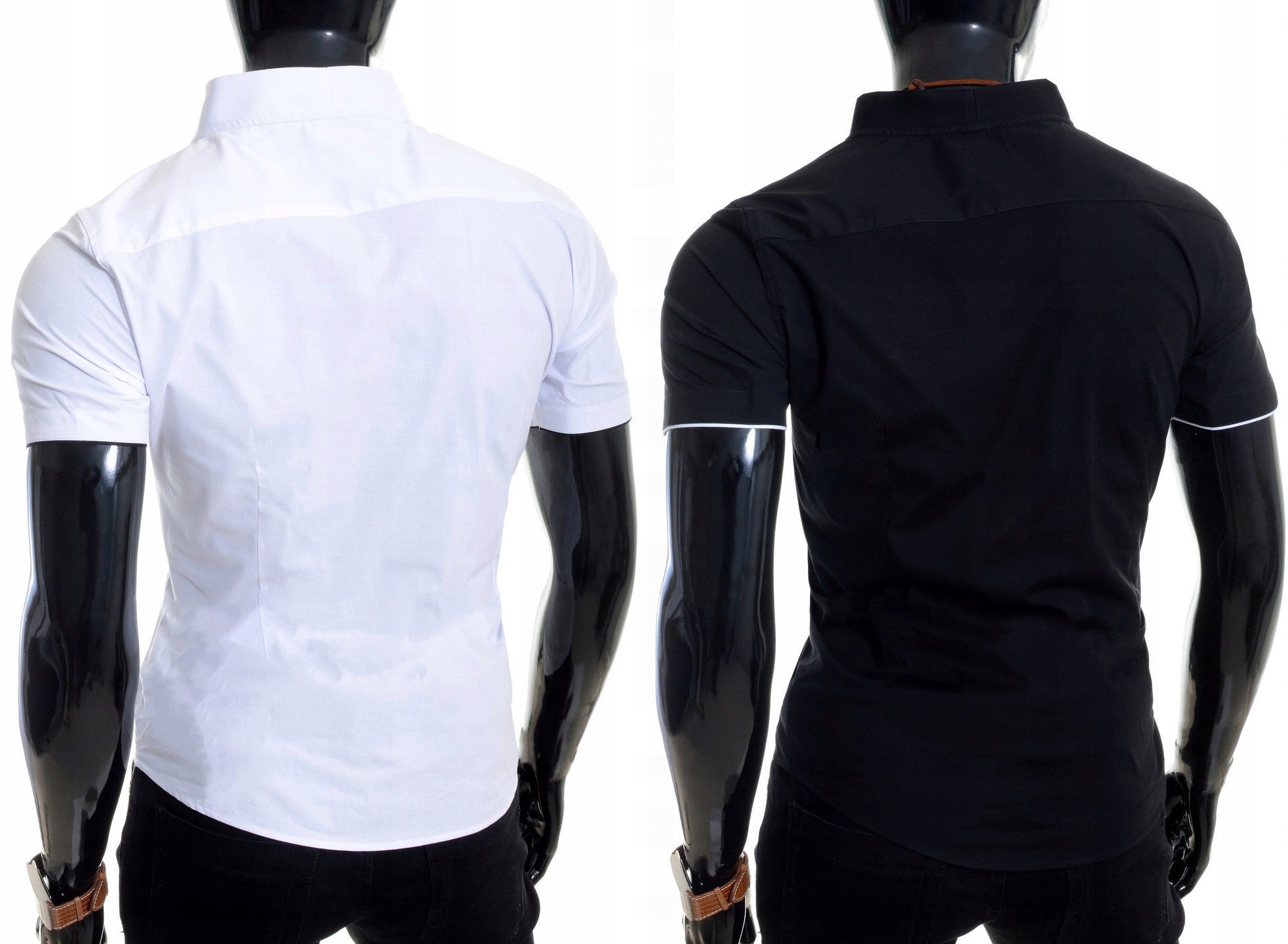 Koszula Męska Codzienna Gładka Stójka Comfort Slim Rodzaj kołnierzyka stójka