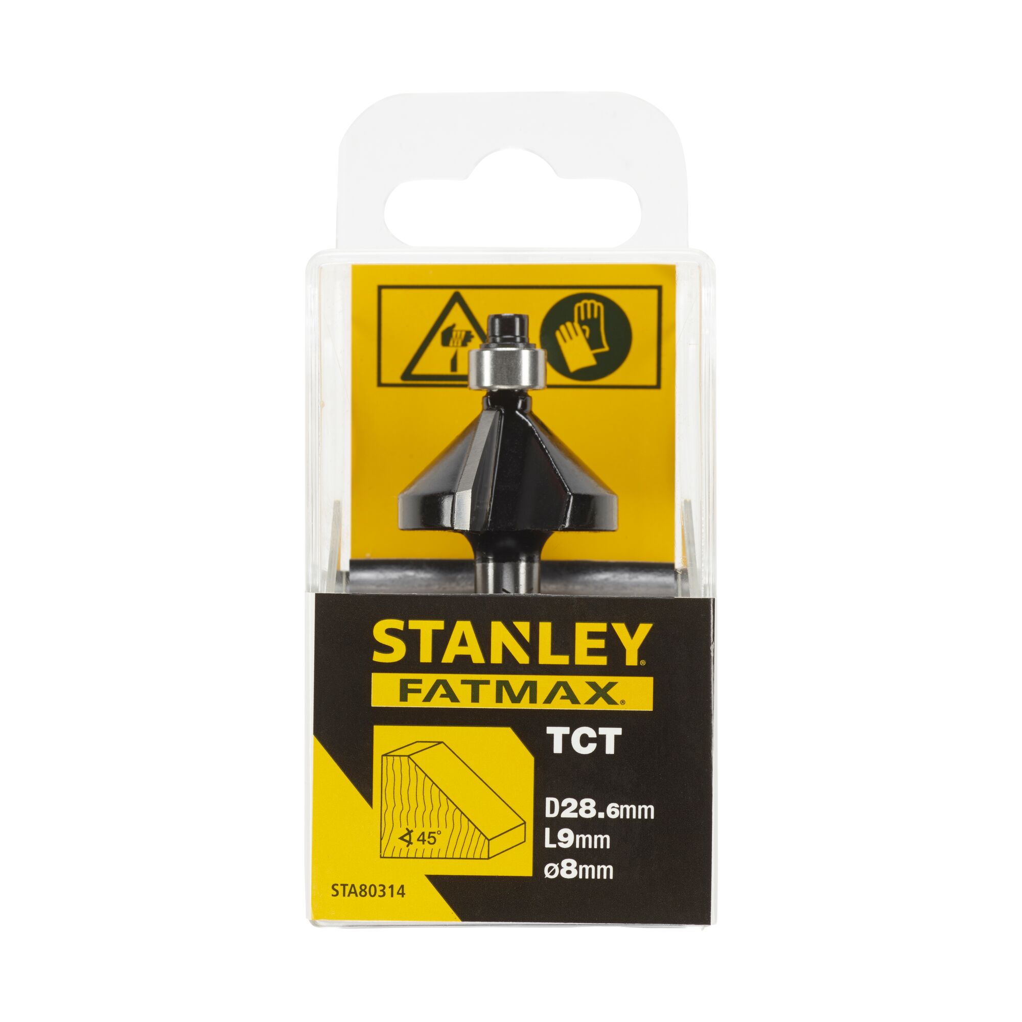 Frez do wpustów V 45st 28.6x9mm STANLEY STA80314 Marka Stanley