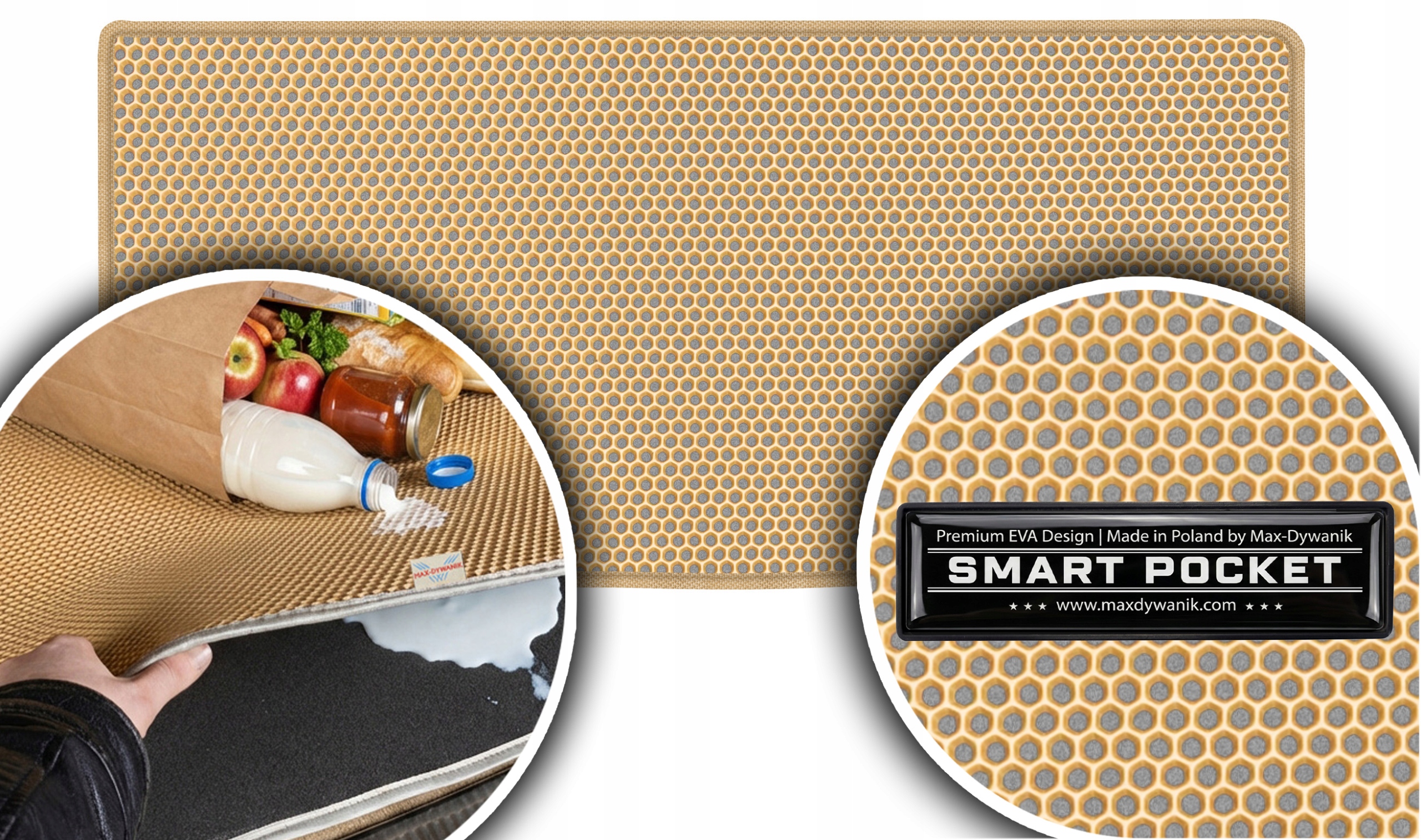 Kia Picanto I Hatchback 2004-2011 Vložka do batožinového priestoru Eva Smart Pocket Béžová