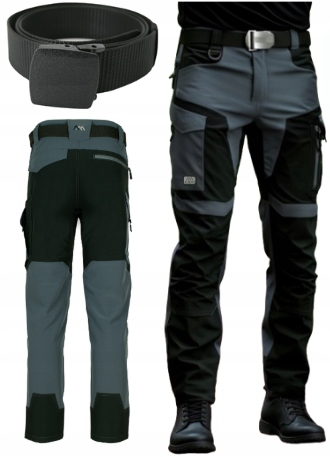 Elastické Pracovní kalhoty Bozp Stretch spandex Softshell voděodolné Bozp 56