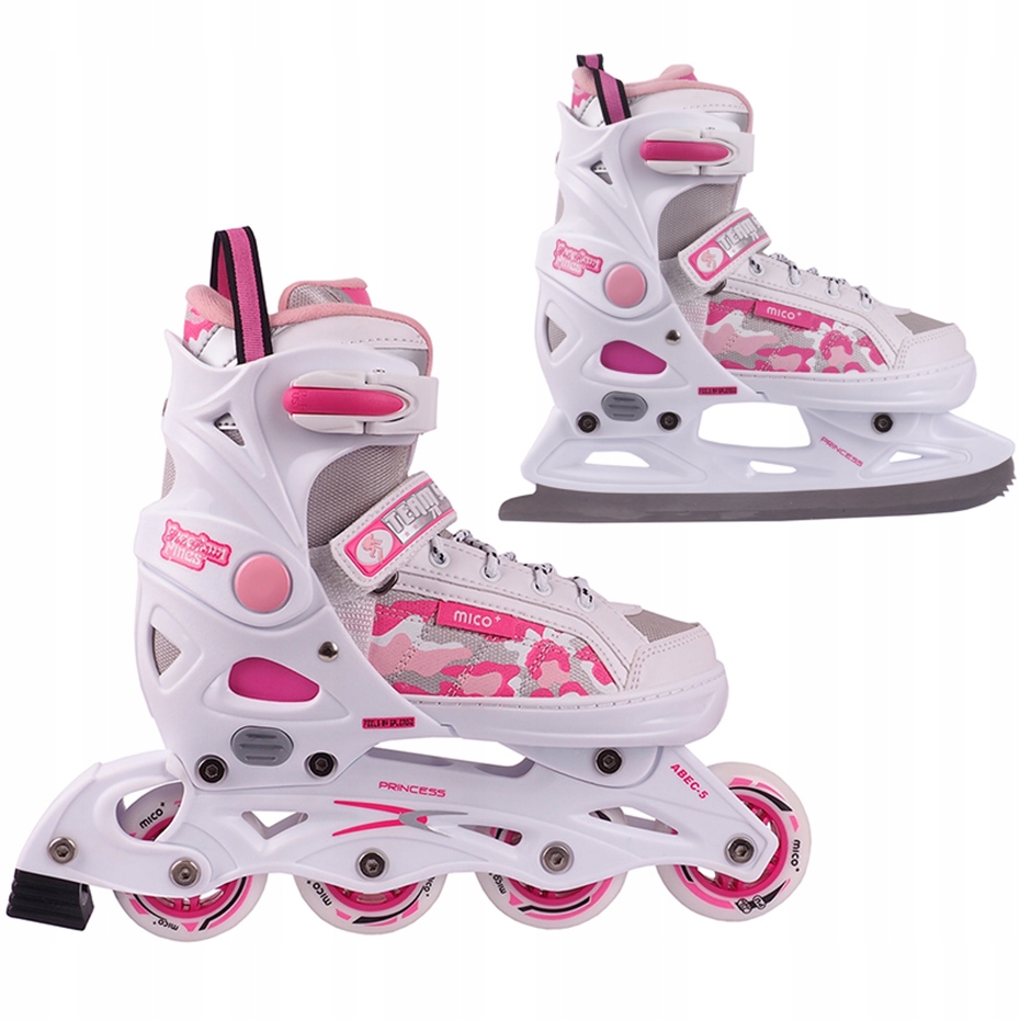 

37-40 Łyżworolki Mico Princess 2w1 PW-126B-8 37-40