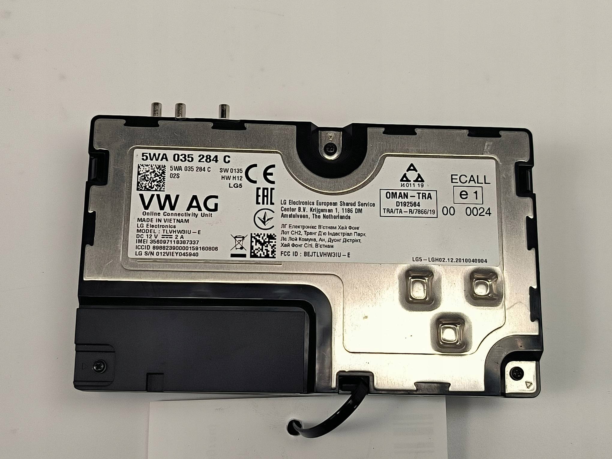 module 5WA035284C VOLKSWAGEN GOLF VIII R-LINE
