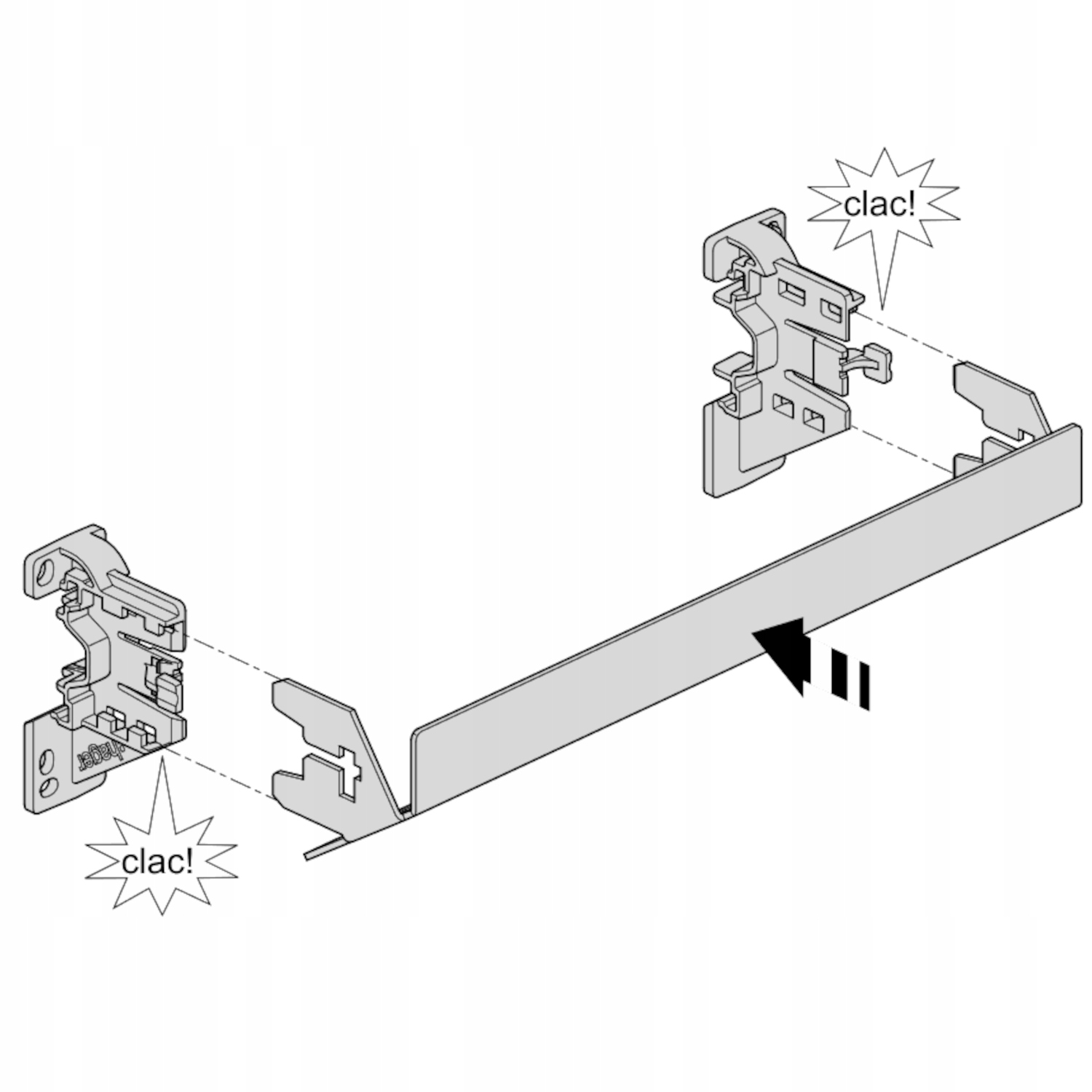 HAGER Patch-Panel 12 modułów 6xRJ45 kat. 6a FZ12MM Marka Hager