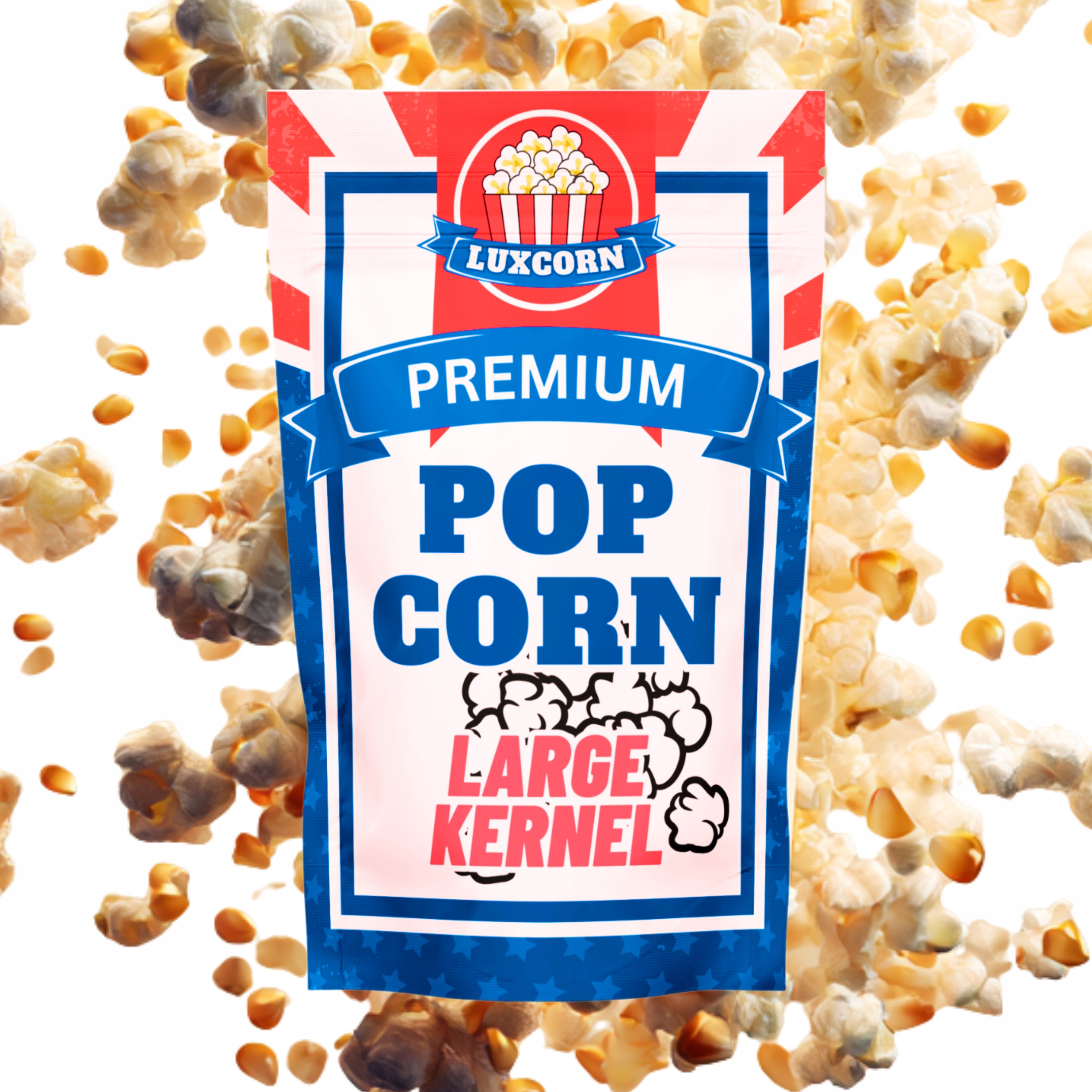 POPCORN MOTYL XXL ZIARNO 1kg KUKURYDZA DO PRAŻENIA JAKOŚĆ PREMIUM USA EAN (GTIN) 5905191964849