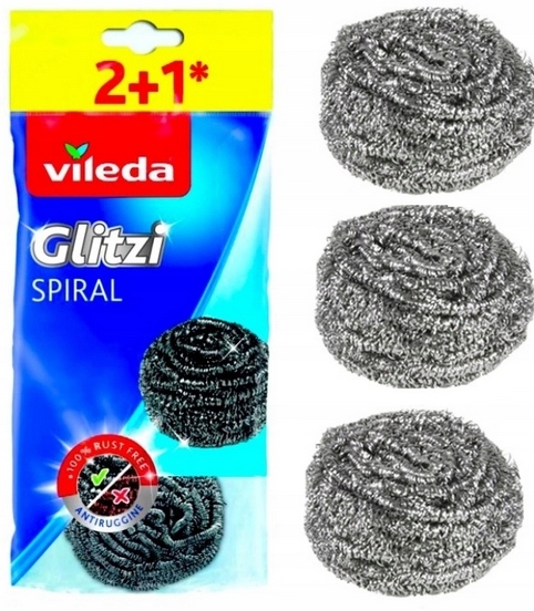 

Vileda Zmywak Spiral Stalowy Metalowy Druciak x3